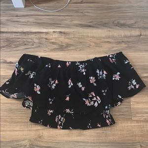 off the shoulder ribbed kendall and kylie top